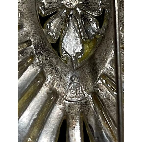 Antique Singer & Kantor Vintage 30s Art Deco Rhinestone Brooch LB Bell Marked - Picture 5 of 6